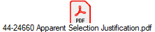 44-24660 Apparent Selection Justification.pdf