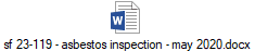 sf 23-119 - asbestos inspection - may 2020.docx