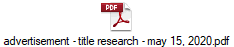 advertisement - title research - may 15, 2020.pdf