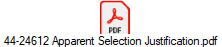 44-24612 Apparent Selection Justification.pdf