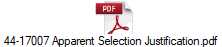 44-17007 Apparent Selection Justification.pdf