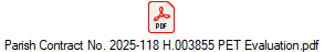 Parish Contract No. 2025-118 H.003855 PET Evaluation.pdf